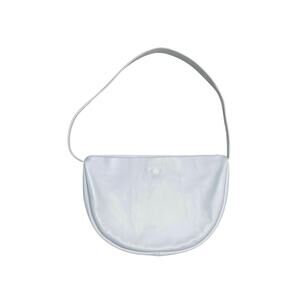 Zara Leather Half Moon Crossbody Bag Crescent Purse Limited Edition Pastel Blue